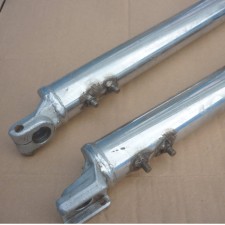 FRONT FORKS - CHROME GLIDERS (TWO SCREWS HOLDER) - (PAIR)